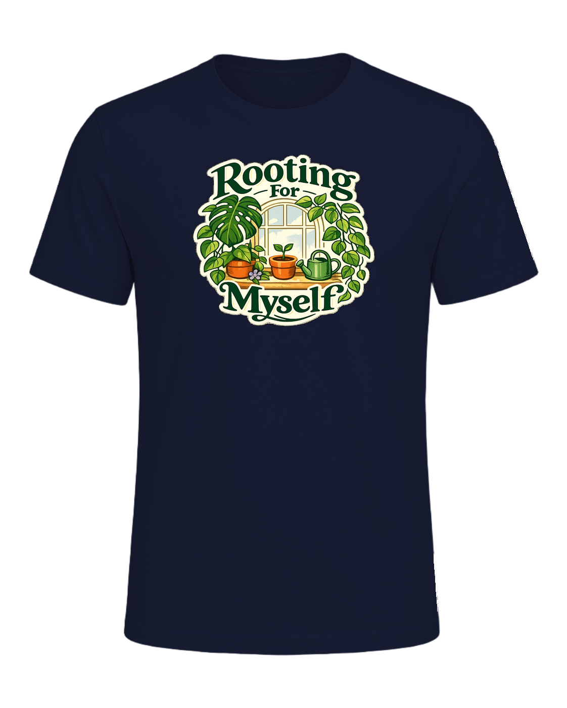 Rooting For Myself Tee — Navy