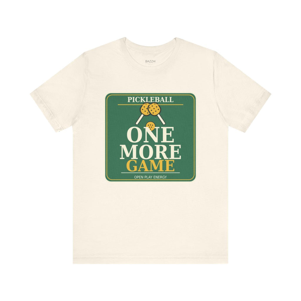 Pickleball Life T-Shirt — One More Game Oversized Pickleball — pickleball t-shirt design