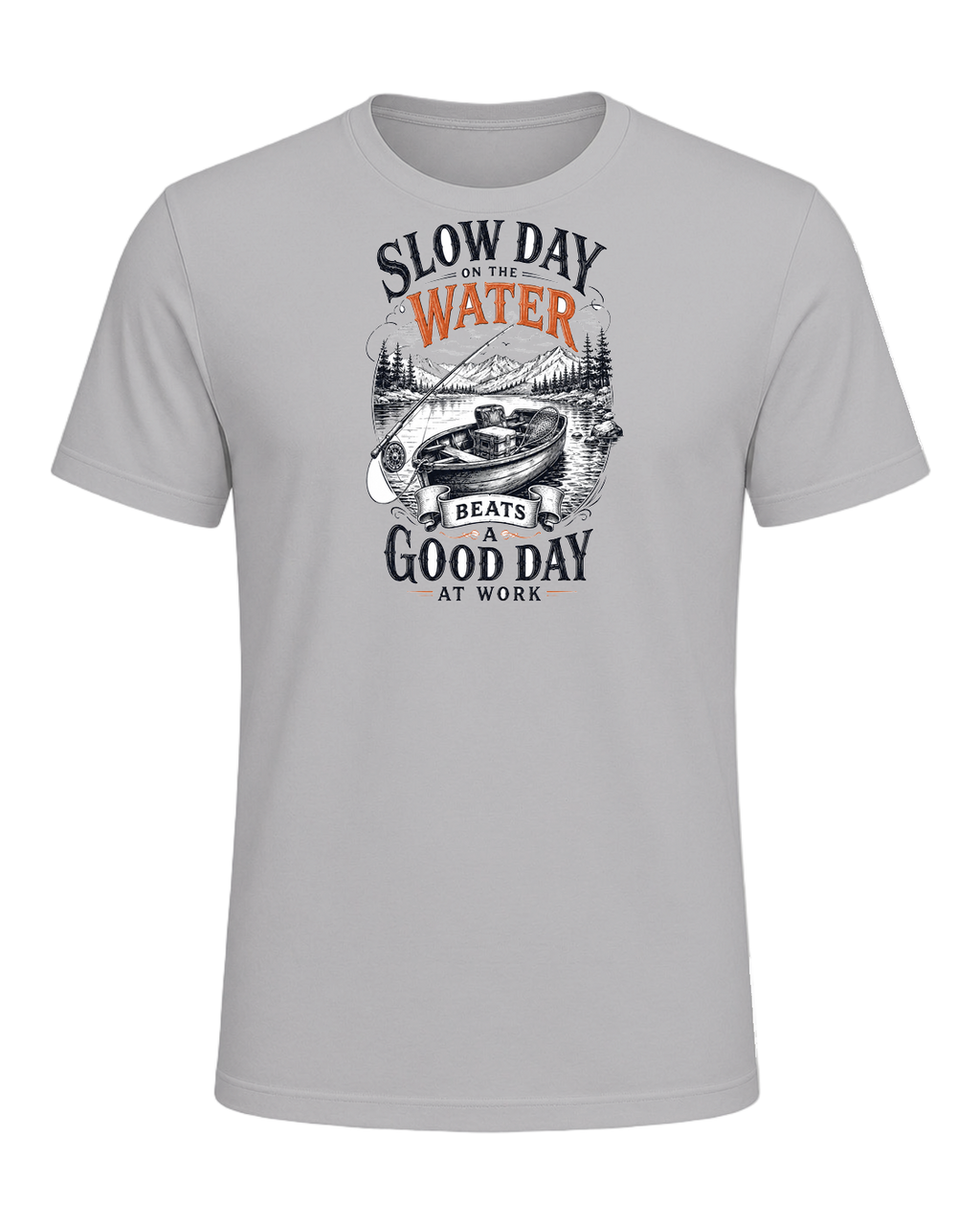 slow day on the water beats a good day at work — Athletic Heather