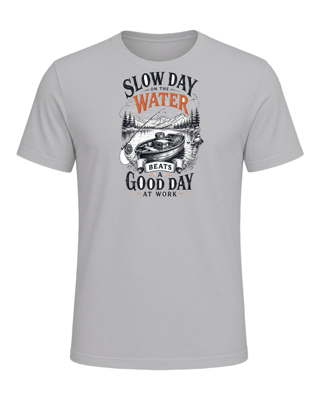 slow day on the water beats a good day at work — Athletic Heather