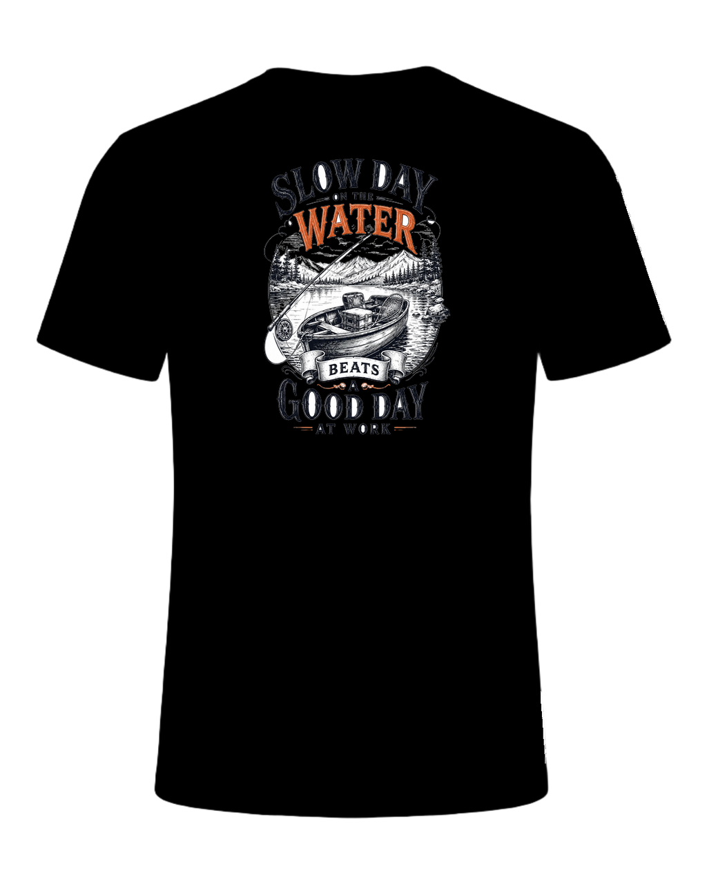 slow day on the water beats a good day at work — Black