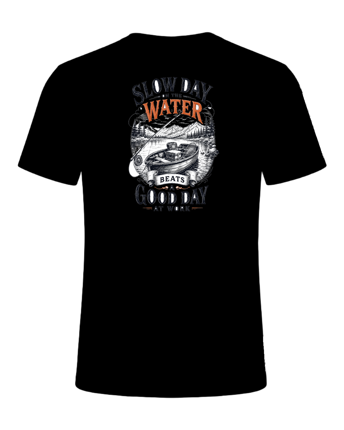 slow day on the water beats a good day at work — Black