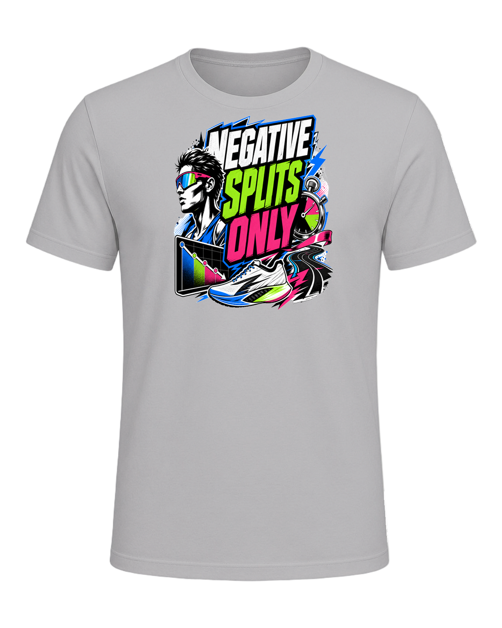 NEGATIVE SPLITS ONLY — Athletic Heather