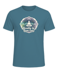 Breathe In, Tune Out Tee — Heather Deep Teal