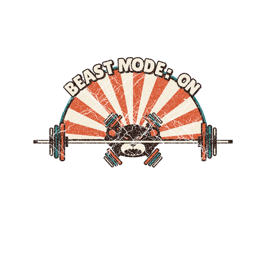 Funny Gym T-Shirt — Beast Mode: On