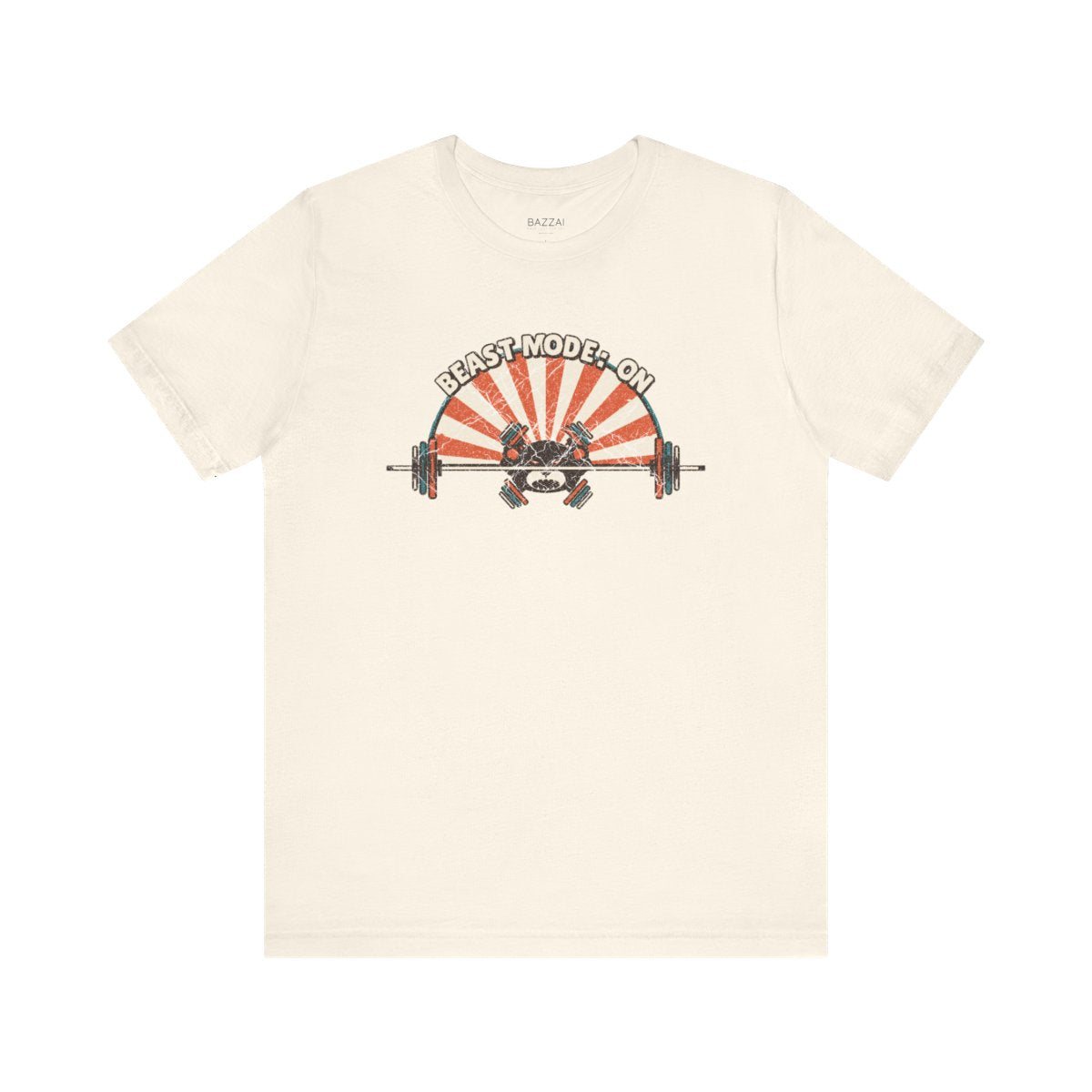Funny Gym T-Shirt — Beast Mode: On — t-shirt design