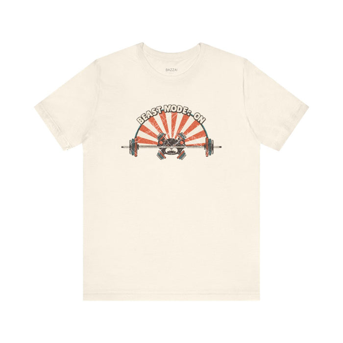 Funny Gym T-Shirt — Beast Mode: On