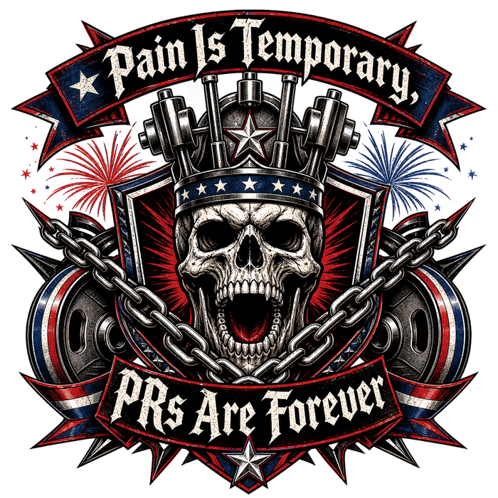 Pain Is Temporary, PRs Are Forever (Grunge Texture)