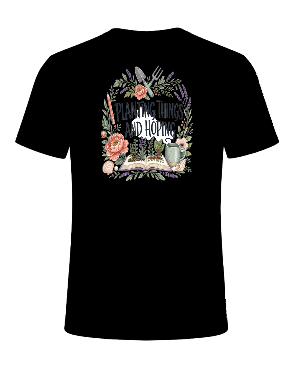 PLANTING THINGS AND HOPING — Black