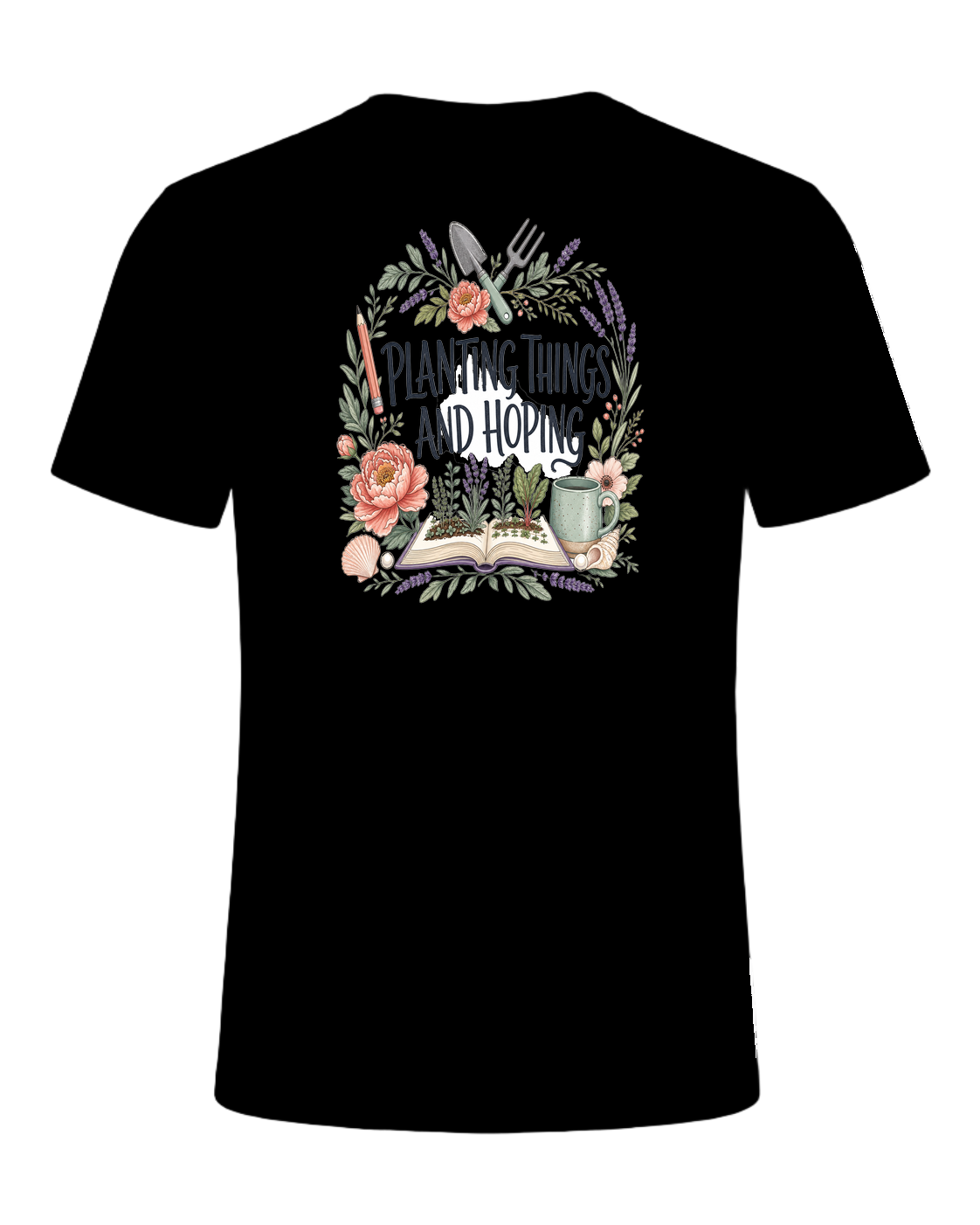 PLANTING THINGS AND HOPING — Black