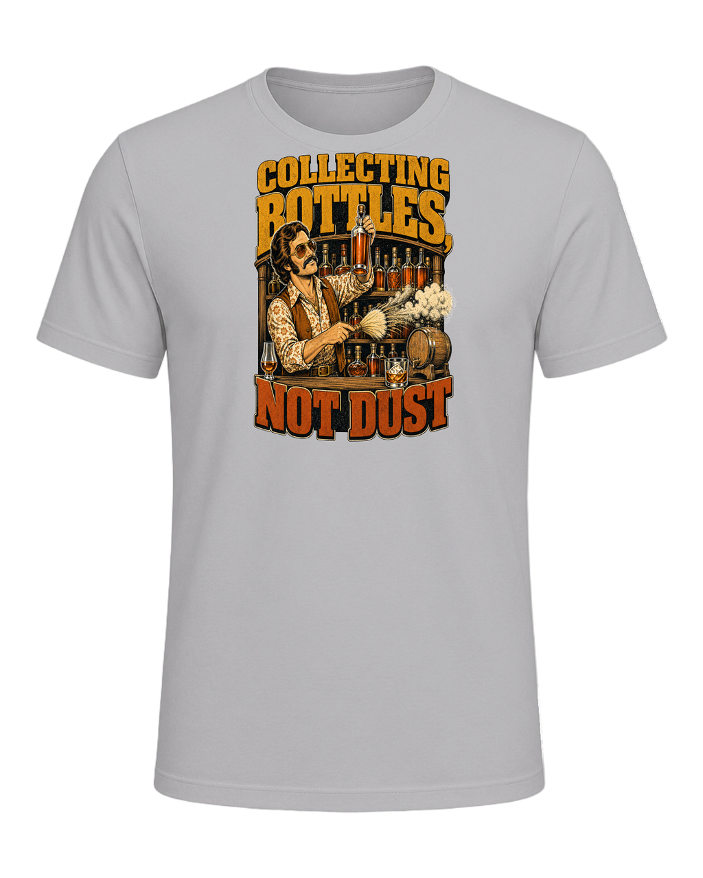 COLLECTING BOTTLES, NOT DUST — Athletic Heather