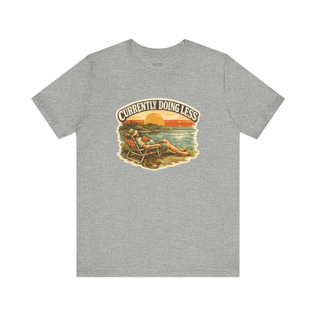 Funny Homebody T-Shirt — Currently Doing Less — relax chill t-shirt design by Margaux