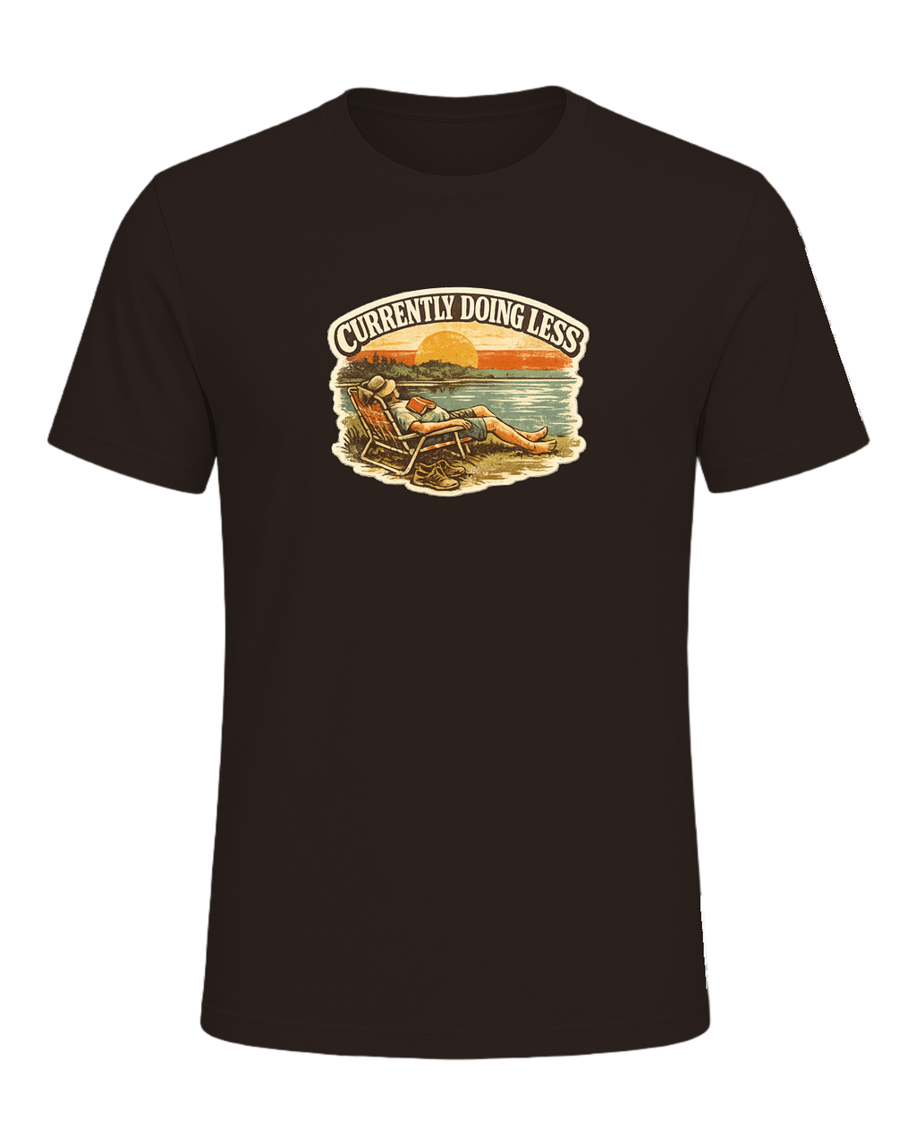 Currently Doing Less Tee — Brown