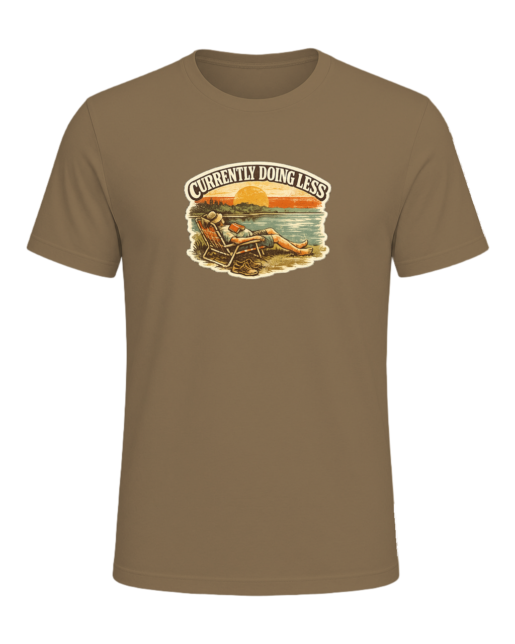 Currently Doing Less Tee — Heather Olive