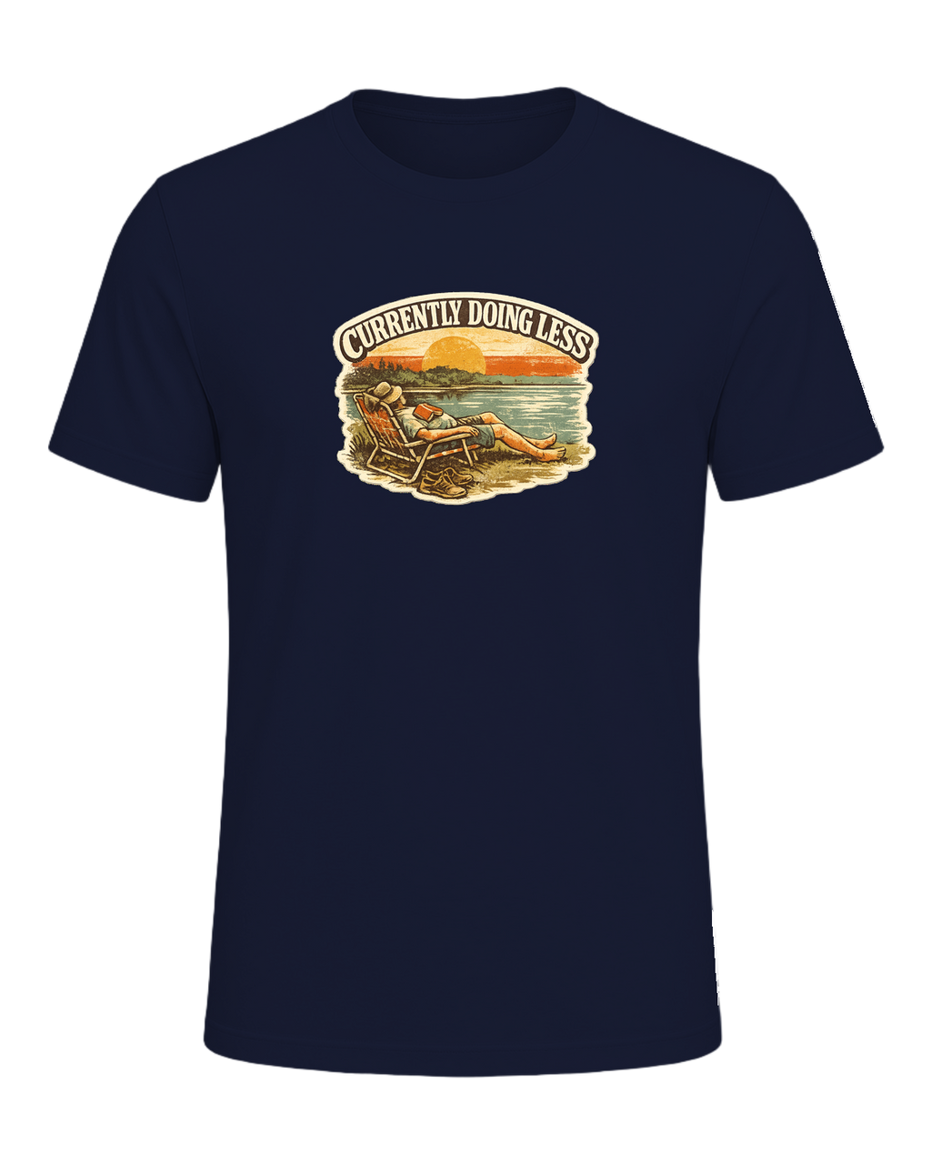 Currently Doing Less Tee — Navy