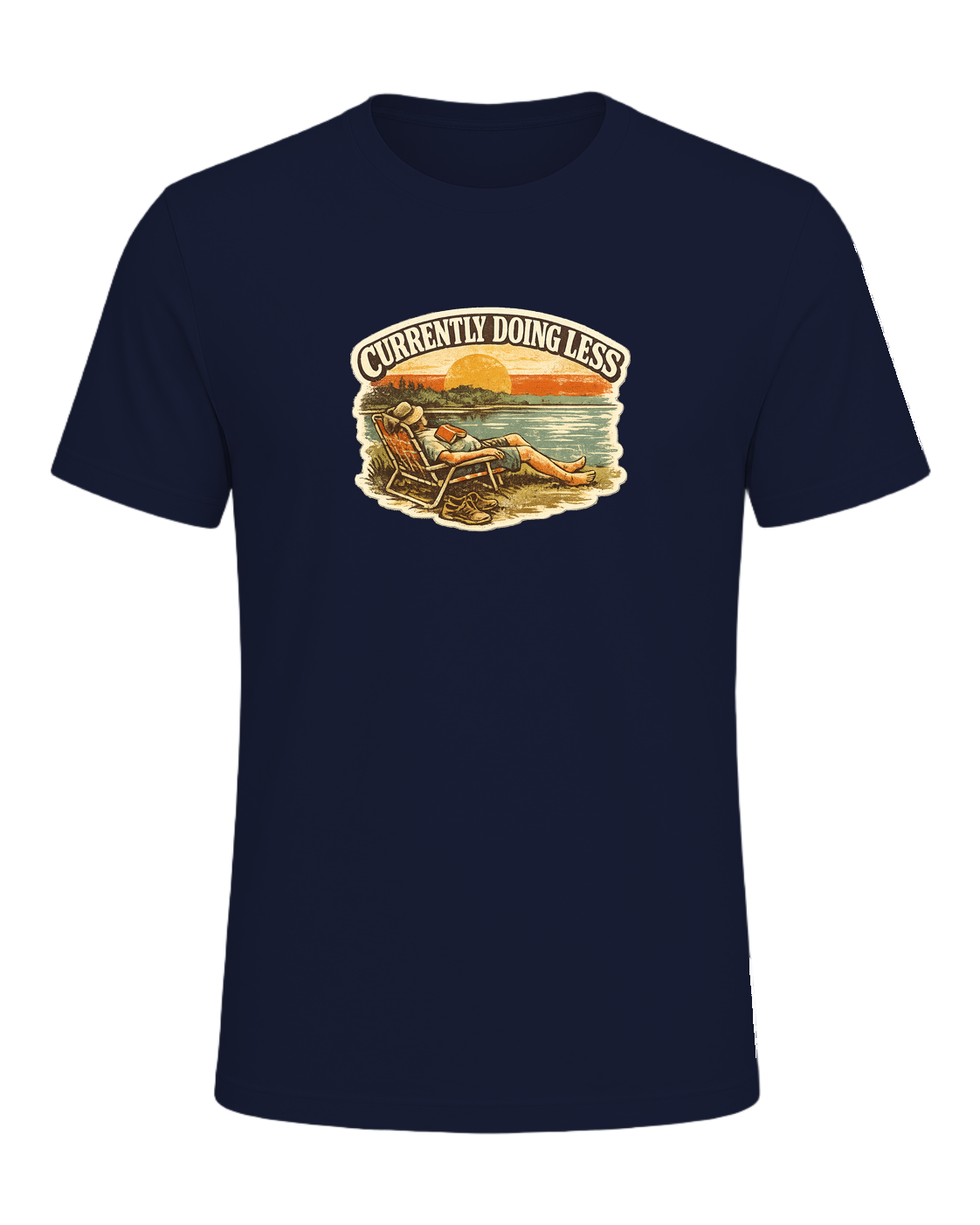 Currently Doing Less Tee — Navy