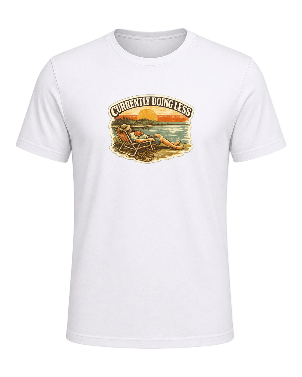 Currently Doing Less Tee — White