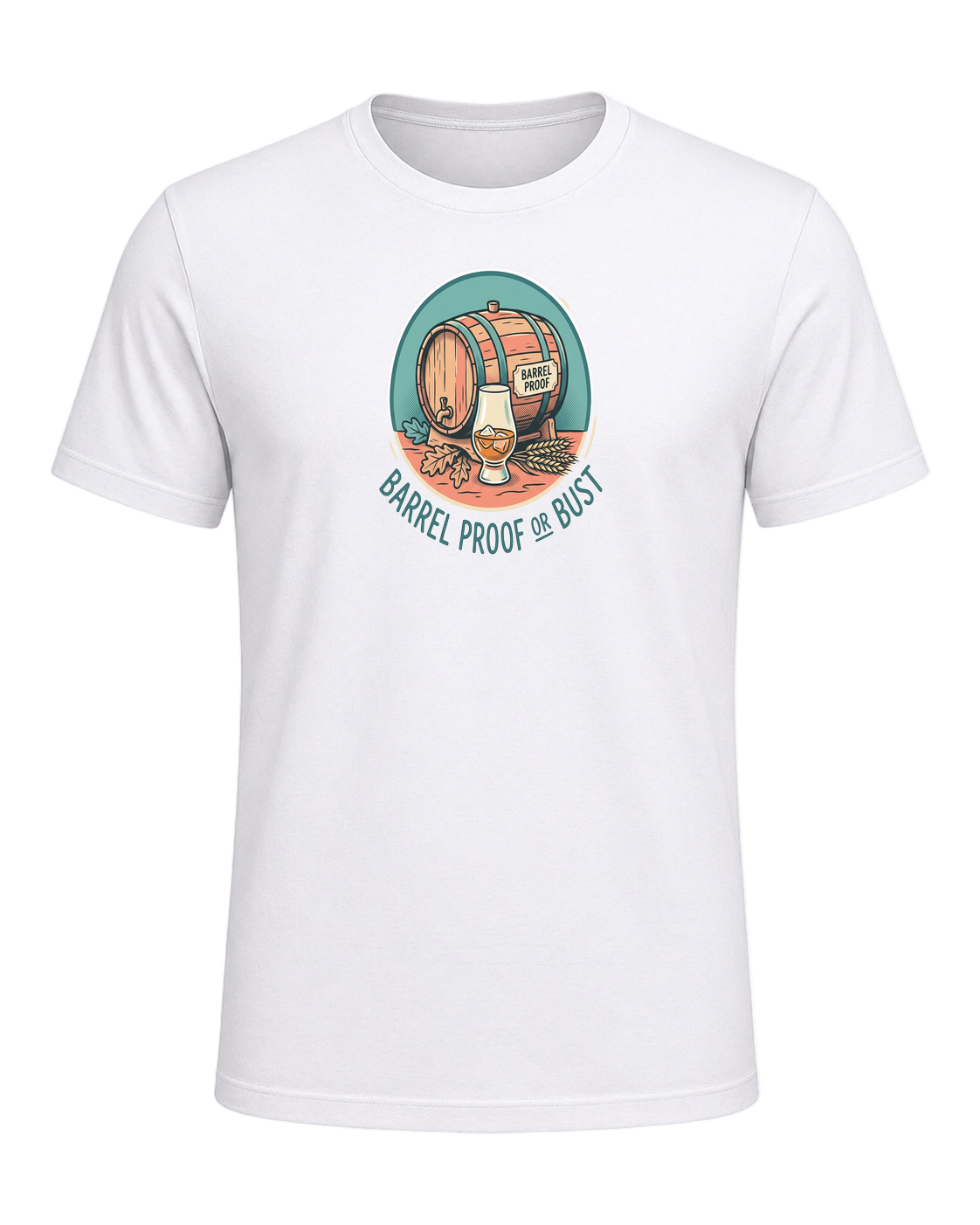 BARREL PROOF OR BUST — White