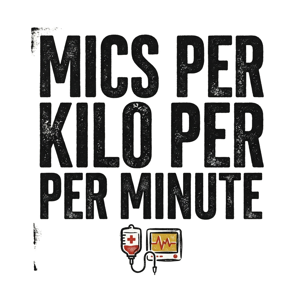 MICS PER KILO PER MINUTE