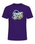 A loud, high-contrast pickleball tee for players who dink soft and talk loud. — Team Purple