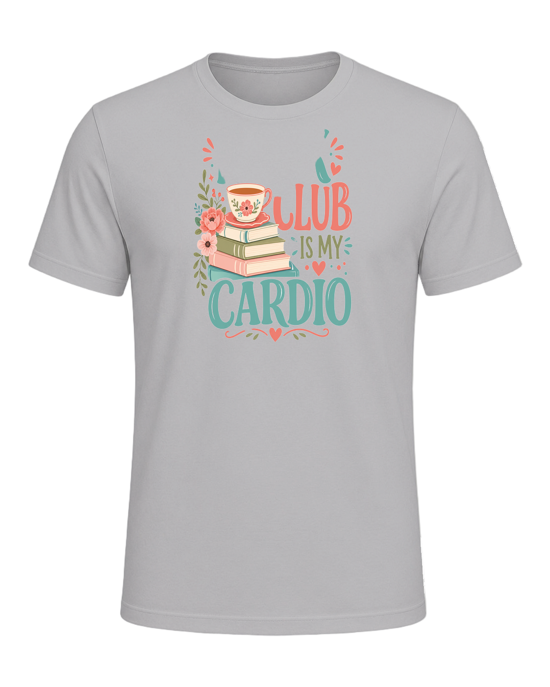 Book Club Is My Cardio — Athletic Heather