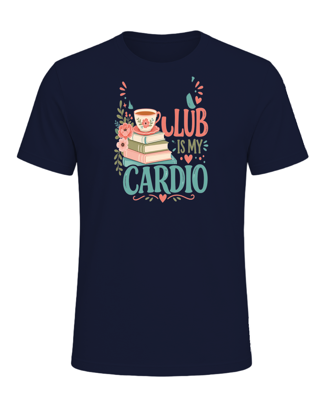 Book Club Is My Cardio — Navy