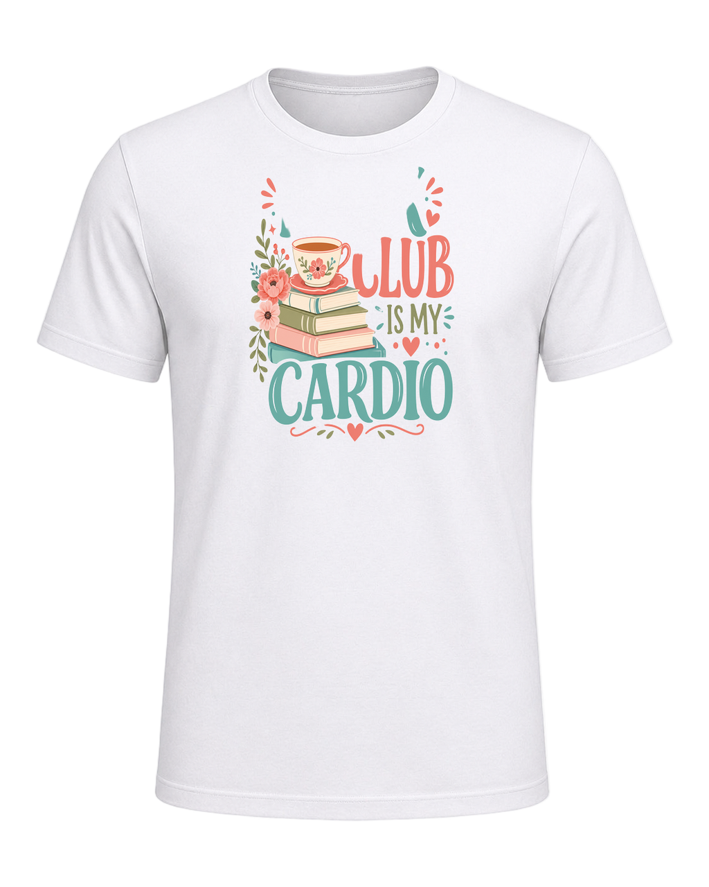 Book Club Is My Cardio — White