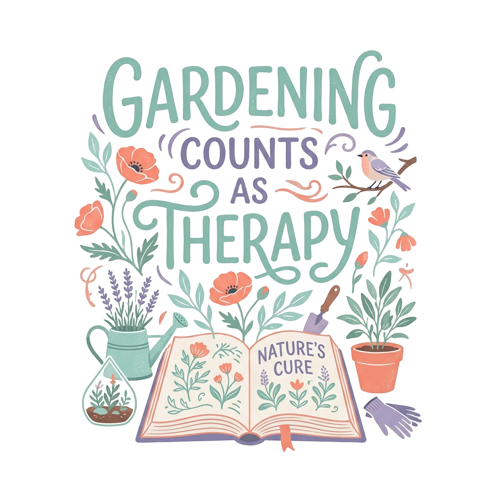 GARDENING COUNTS AS THERAPY