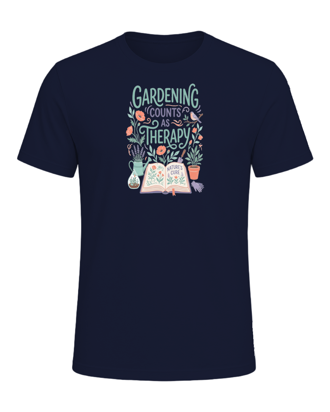 GARDENING COUNTS AS THERAPY — Navy