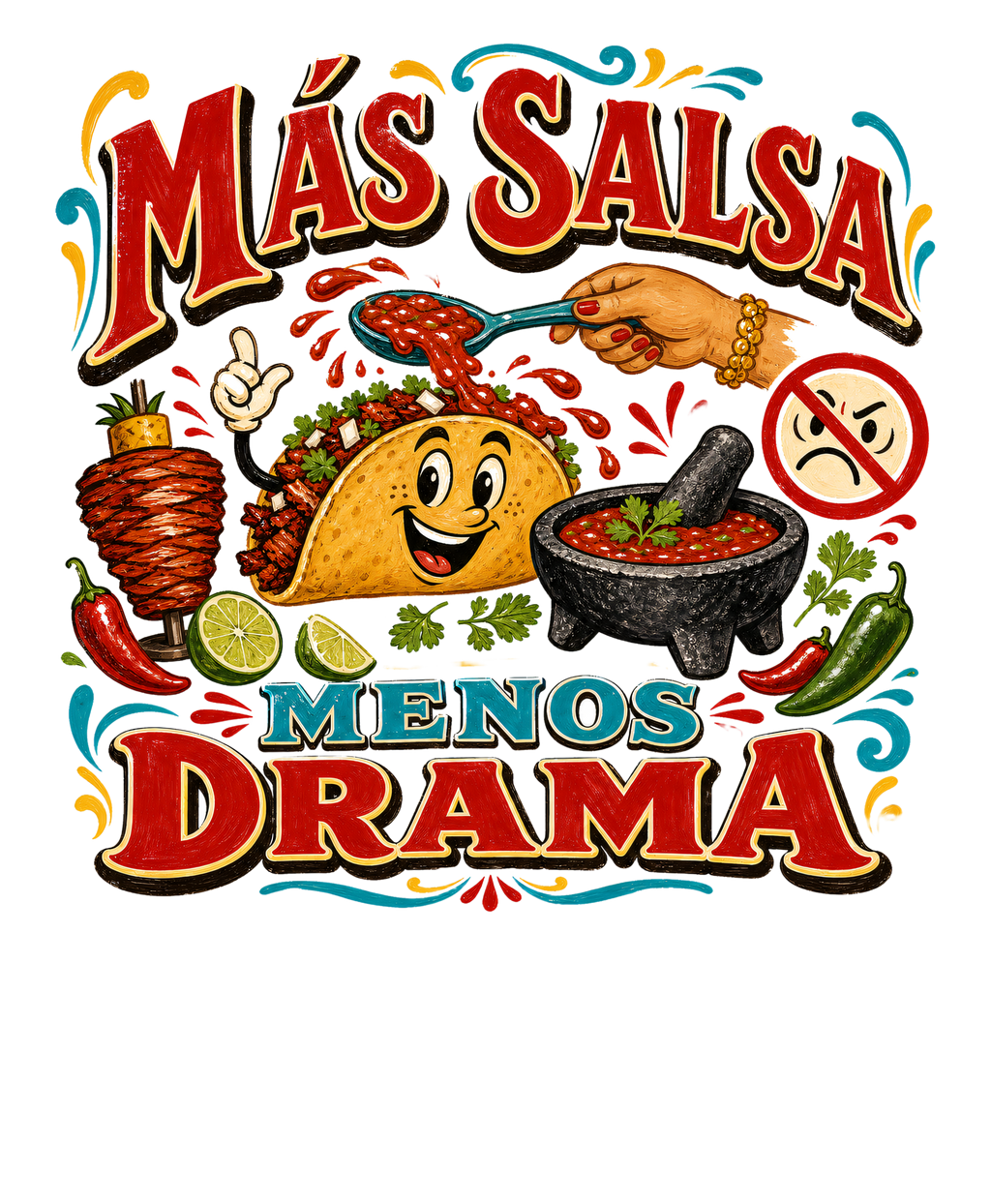 MÁS SALSA MENOS DRAMA Sticker