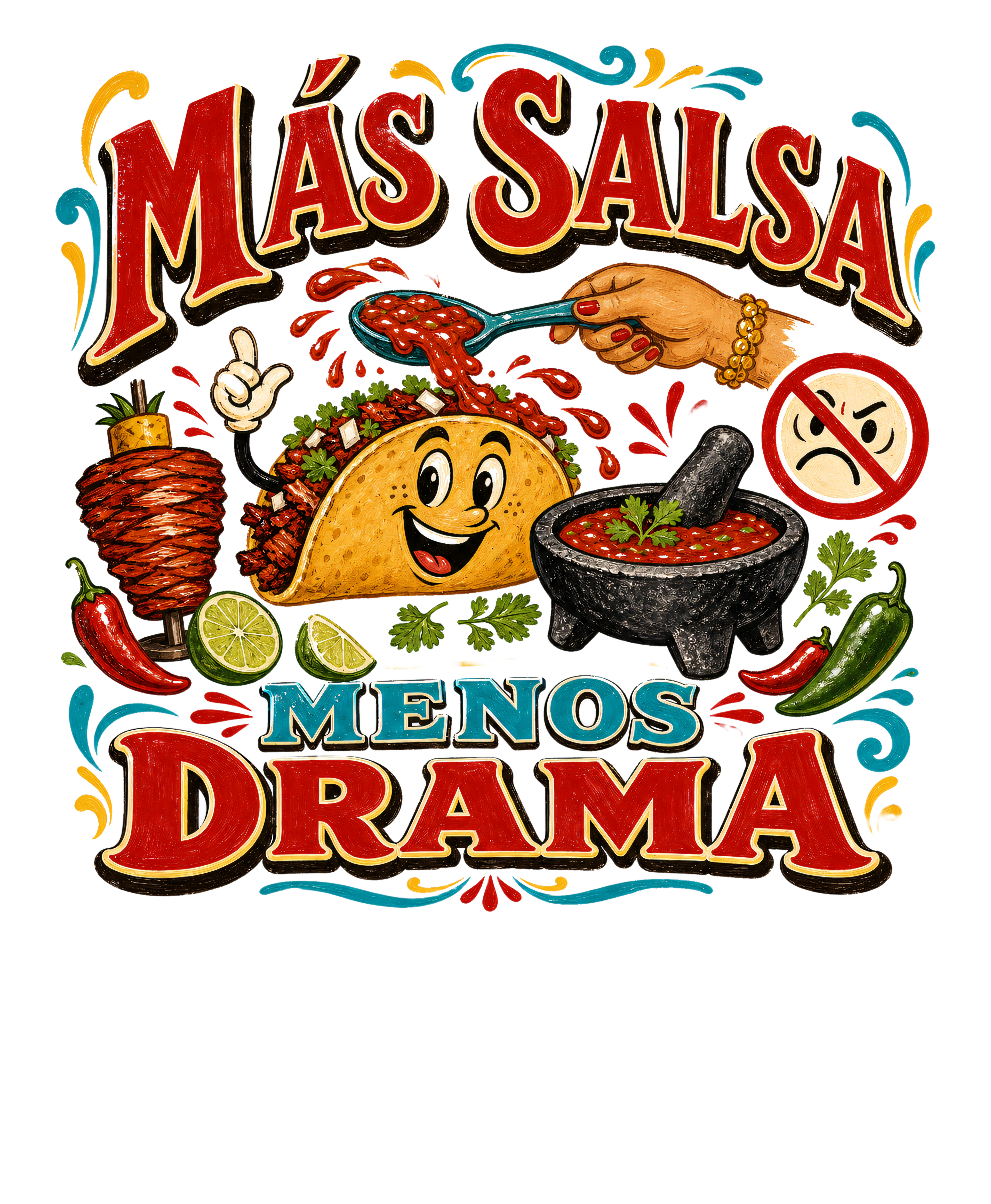 MÁS SALSA MENOS DRAMA Sticker