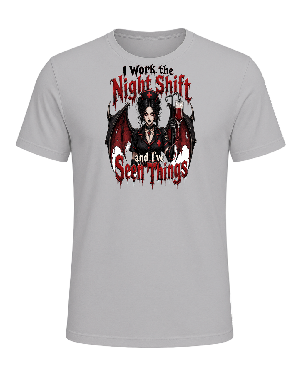 Nurse Night Shift Spooky — Athletic Heather