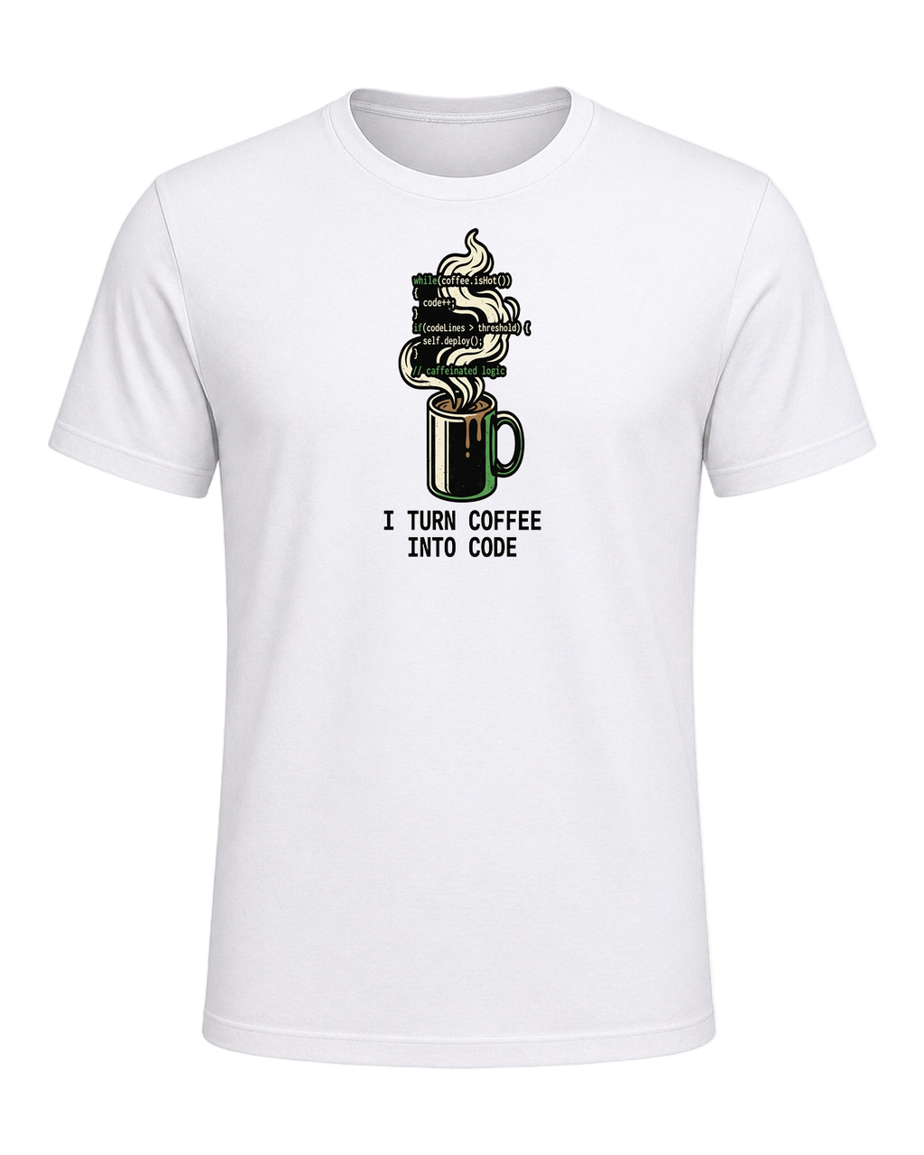 Coffee + Programmer — White