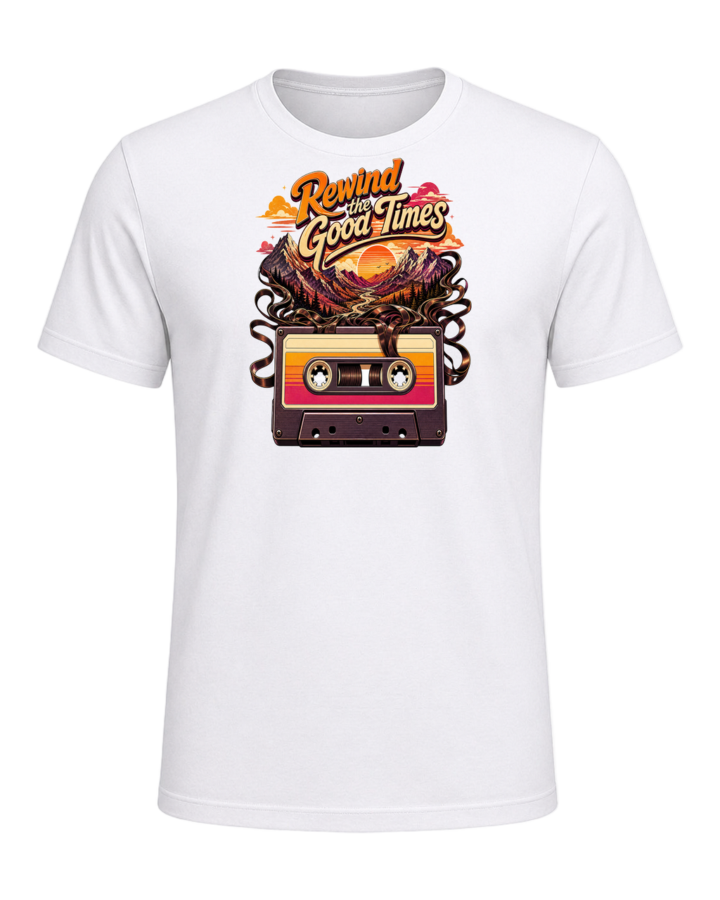 Cassette Tape Nostalgia — White