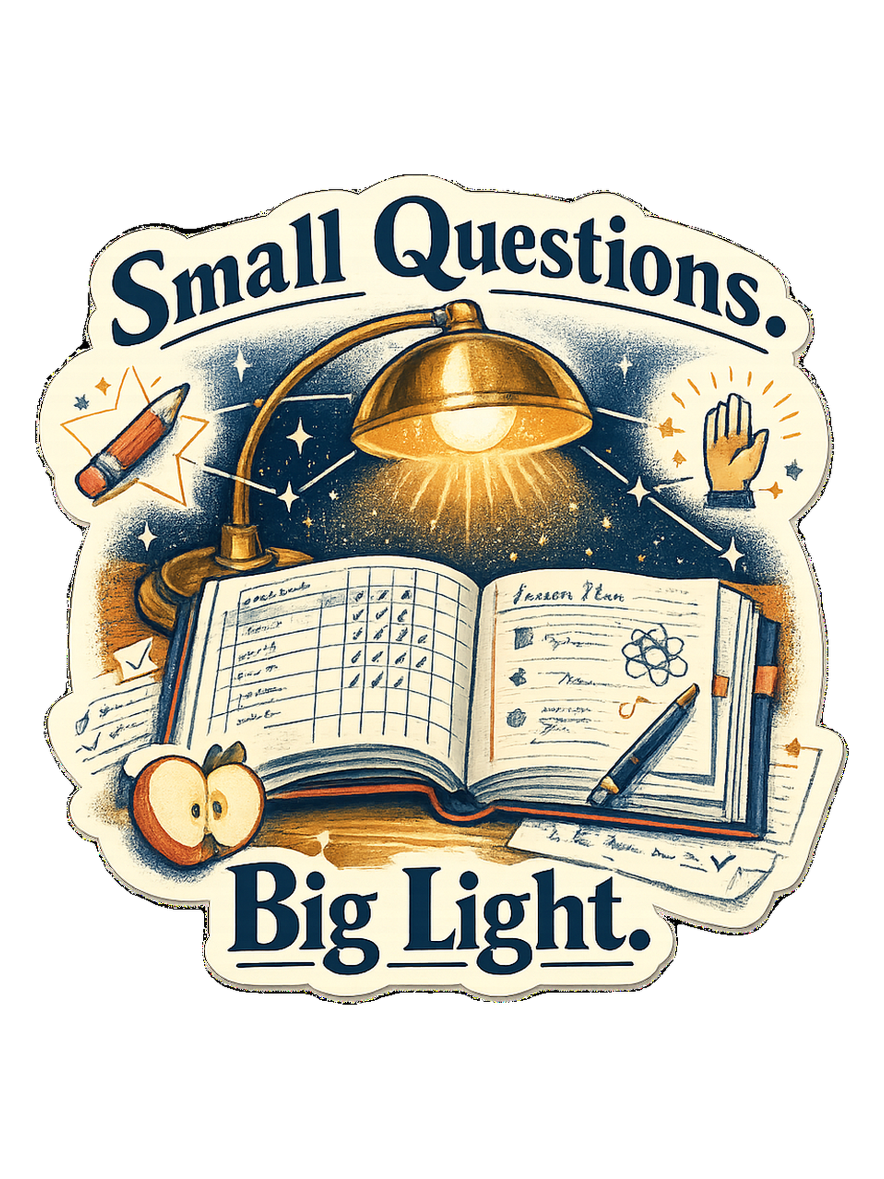 Small Questions. Big Light. Tee