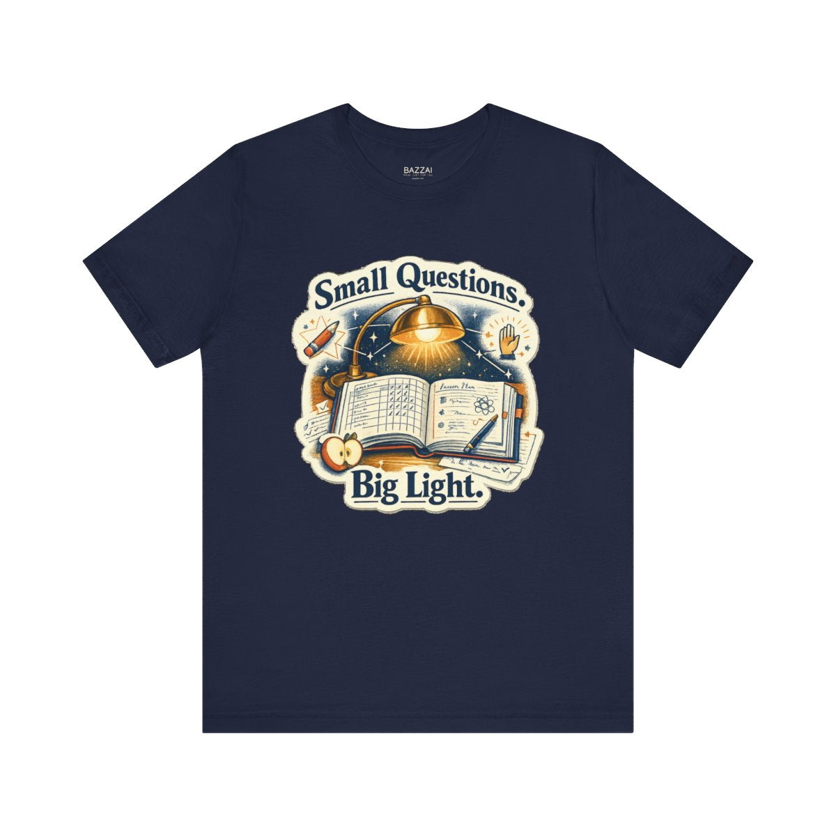 Elementary Teacher T-Shirt — Small Questions. Big Light. — t-shirt design by June