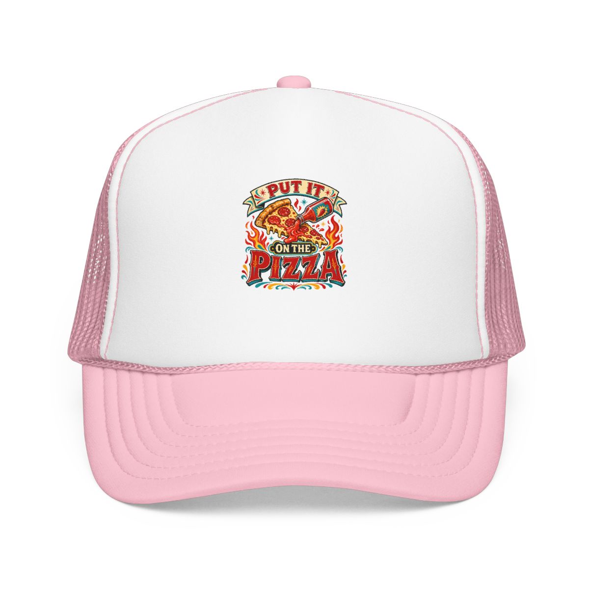 Pizza Hot Sauce Hat — Put It on the Pizza — hat design