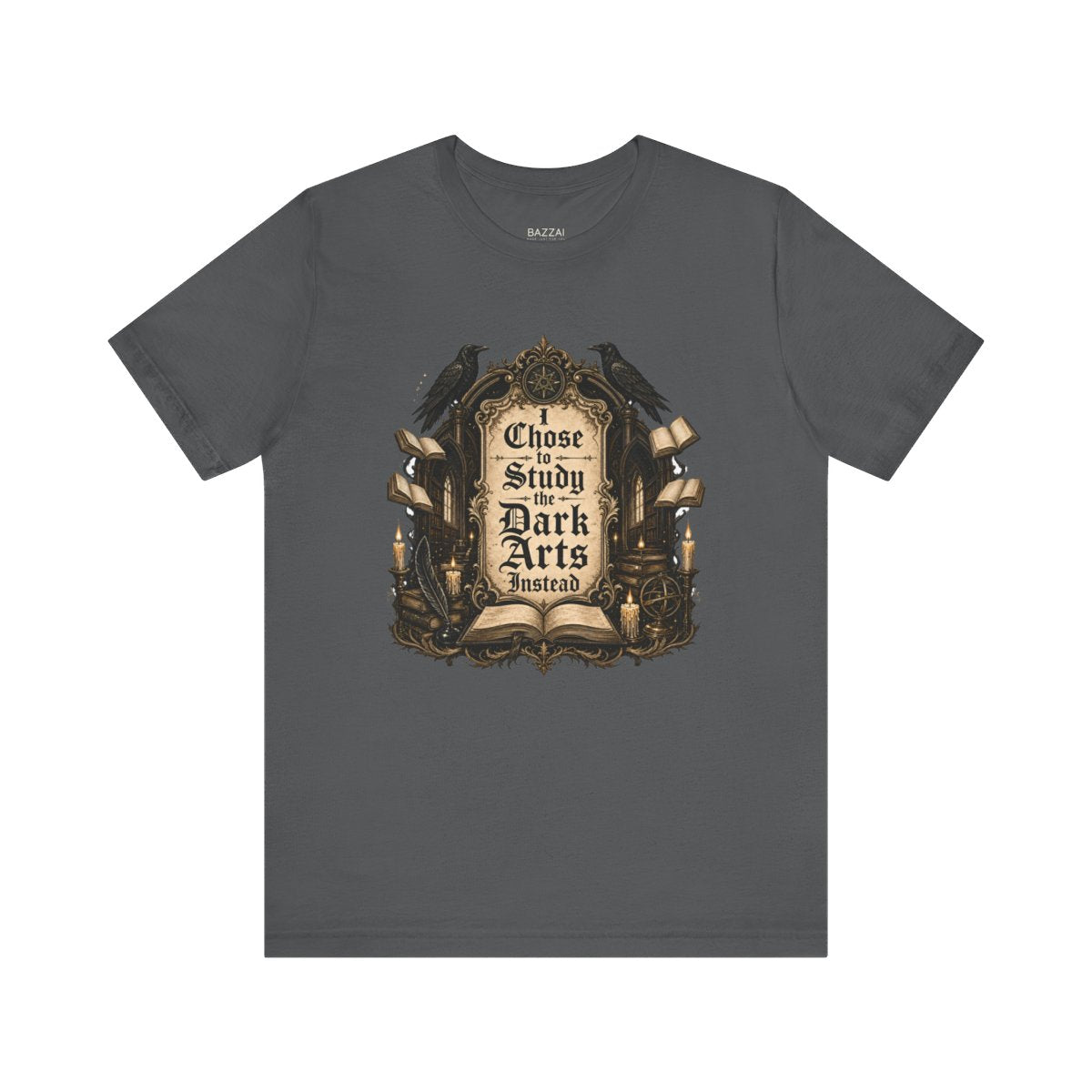 Dark Academia T-Shirt — Tweed, Candles and Old Books — books t-shirt design