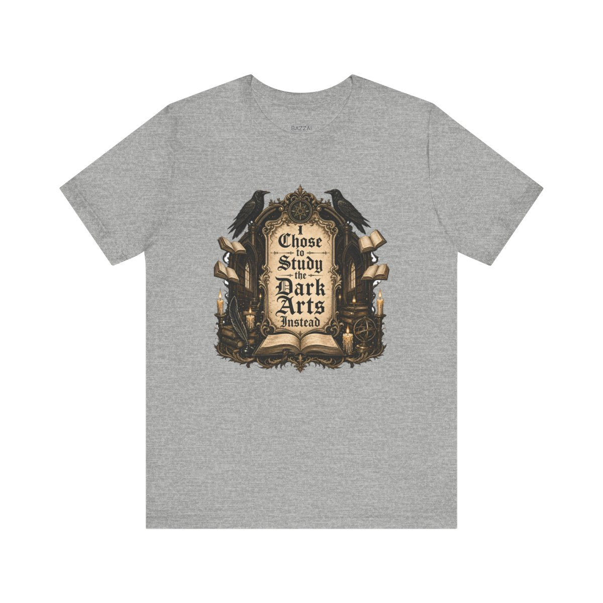 Dark Academia T-Shirt — Tweed, Candles and Old Books — books t-shirt design