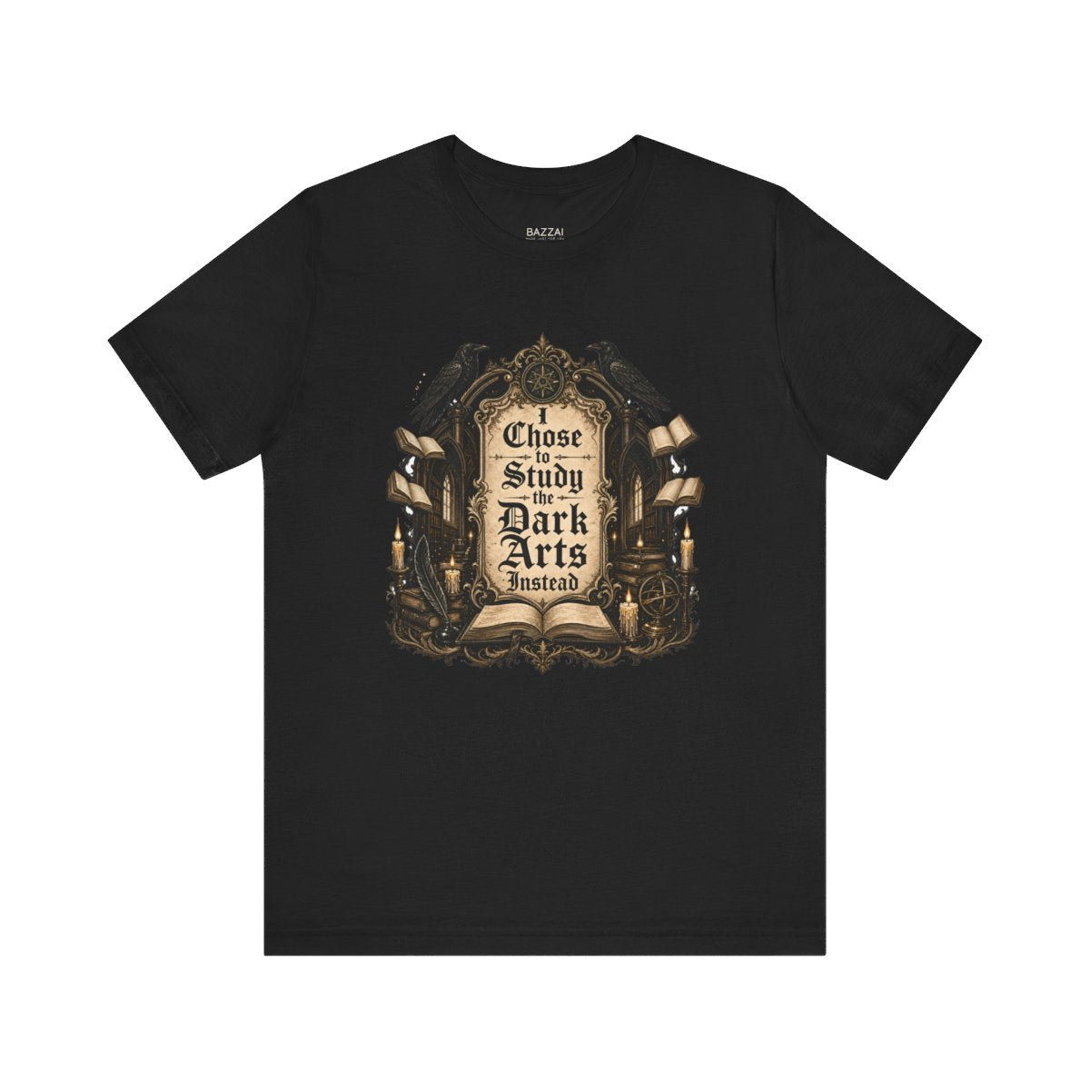 Dark Academia T-Shirt — Tweed, Candles and Old Books — books t-shirt design