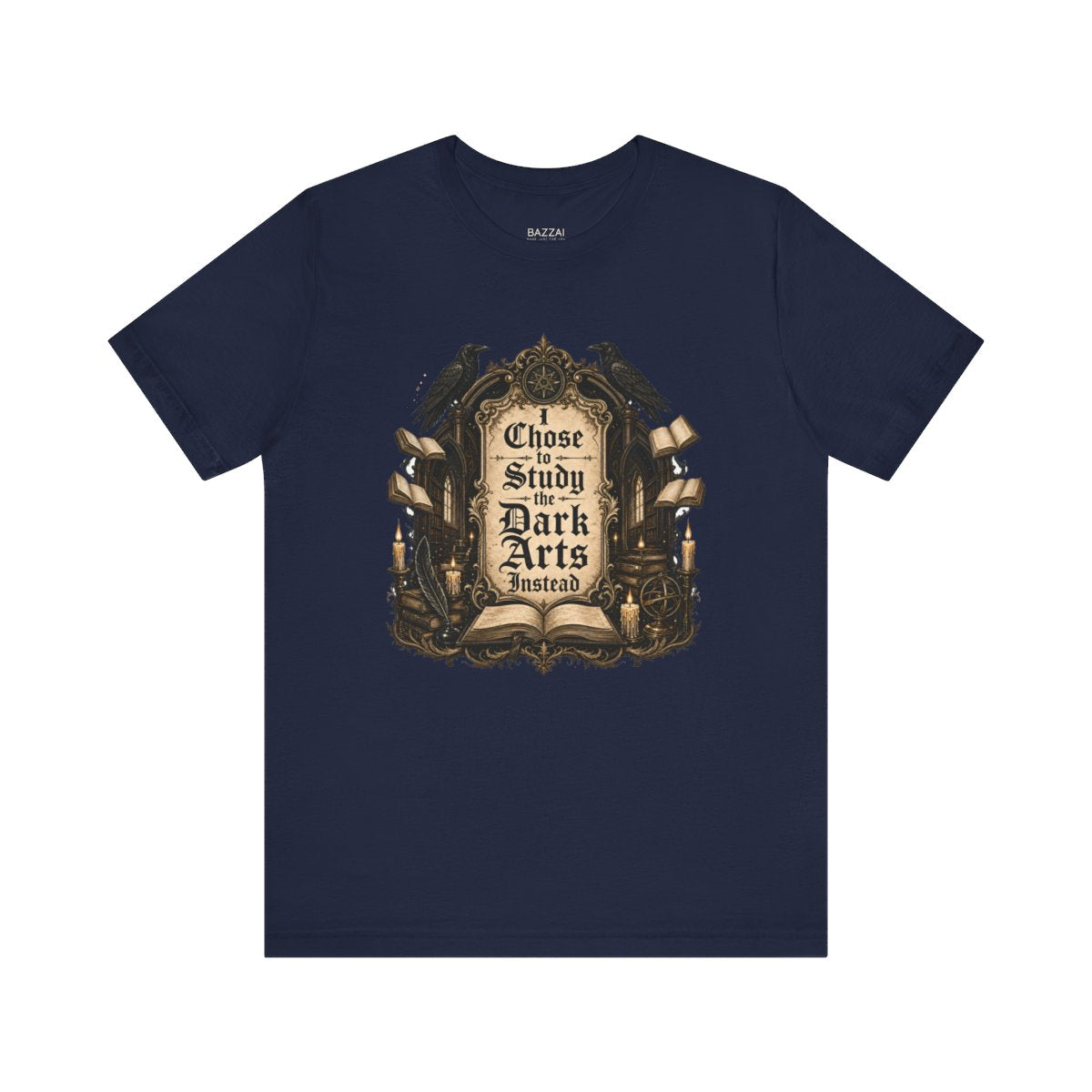 Dark Academia T-Shirt — Tweed, Candles and Old Books — books t-shirt design