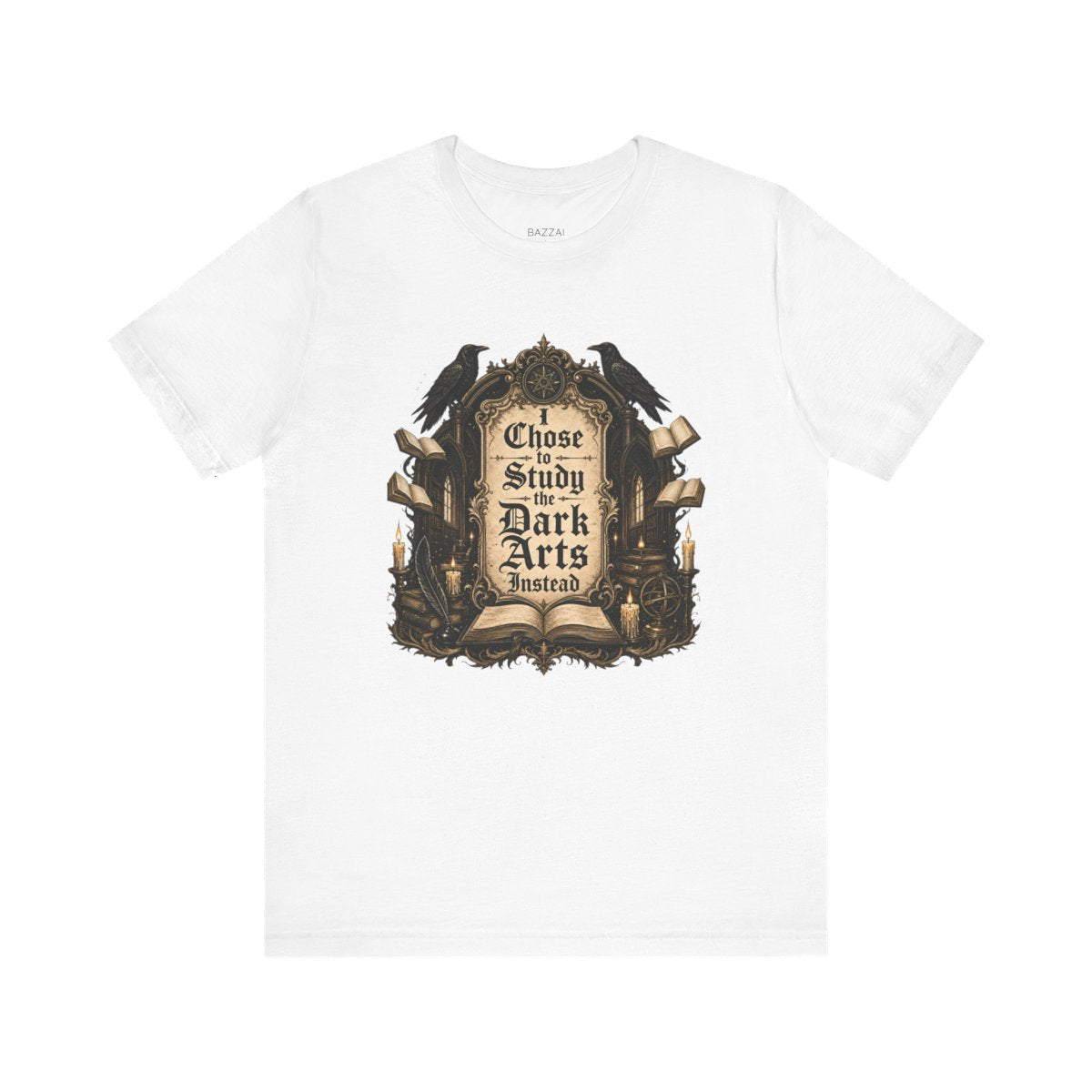 Dark Academia T-Shirt — Tweed, Candles and Old Books — books t-shirt design