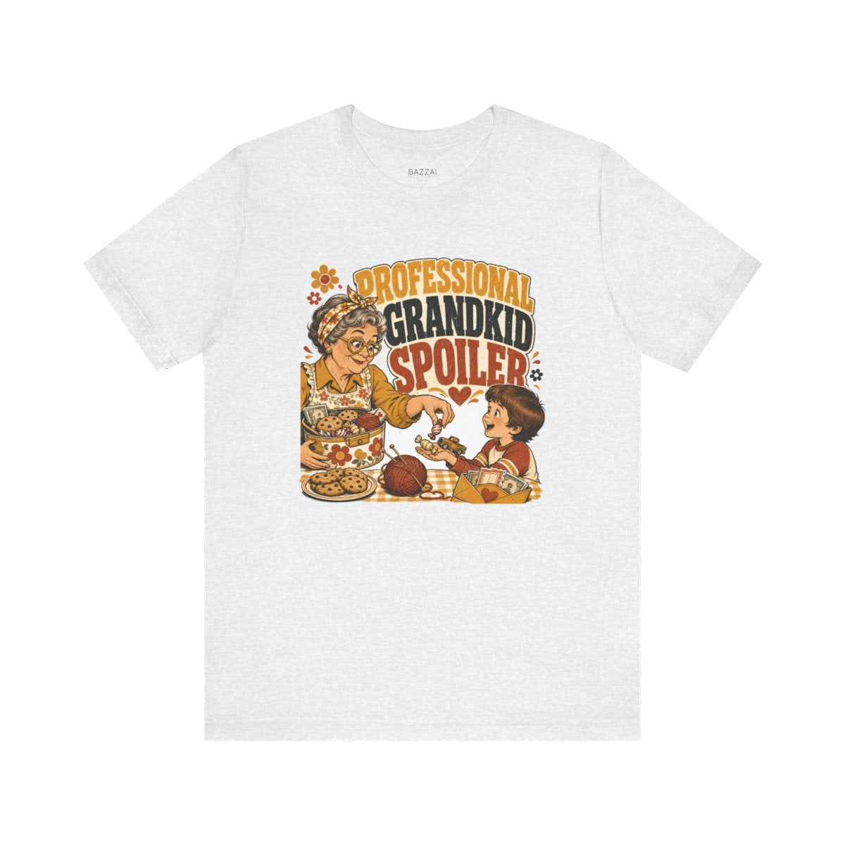 Grandparent Gift T-Shirt — Professional Grandkid Spoiler — nana grandma t-shirt design