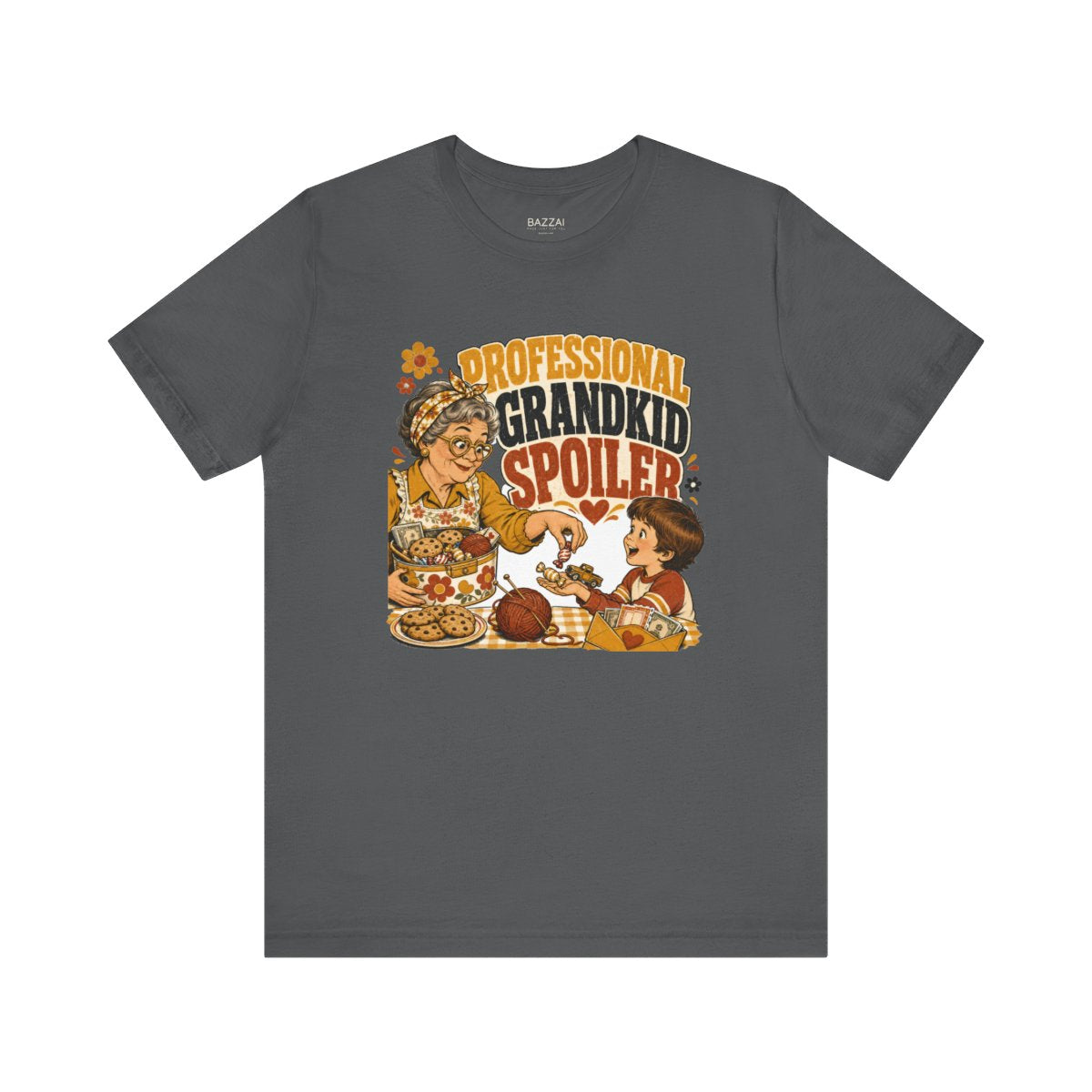 Grandparent Gift T-Shirt — Professional Grandkid Spoiler — nana grandma t-shirt design