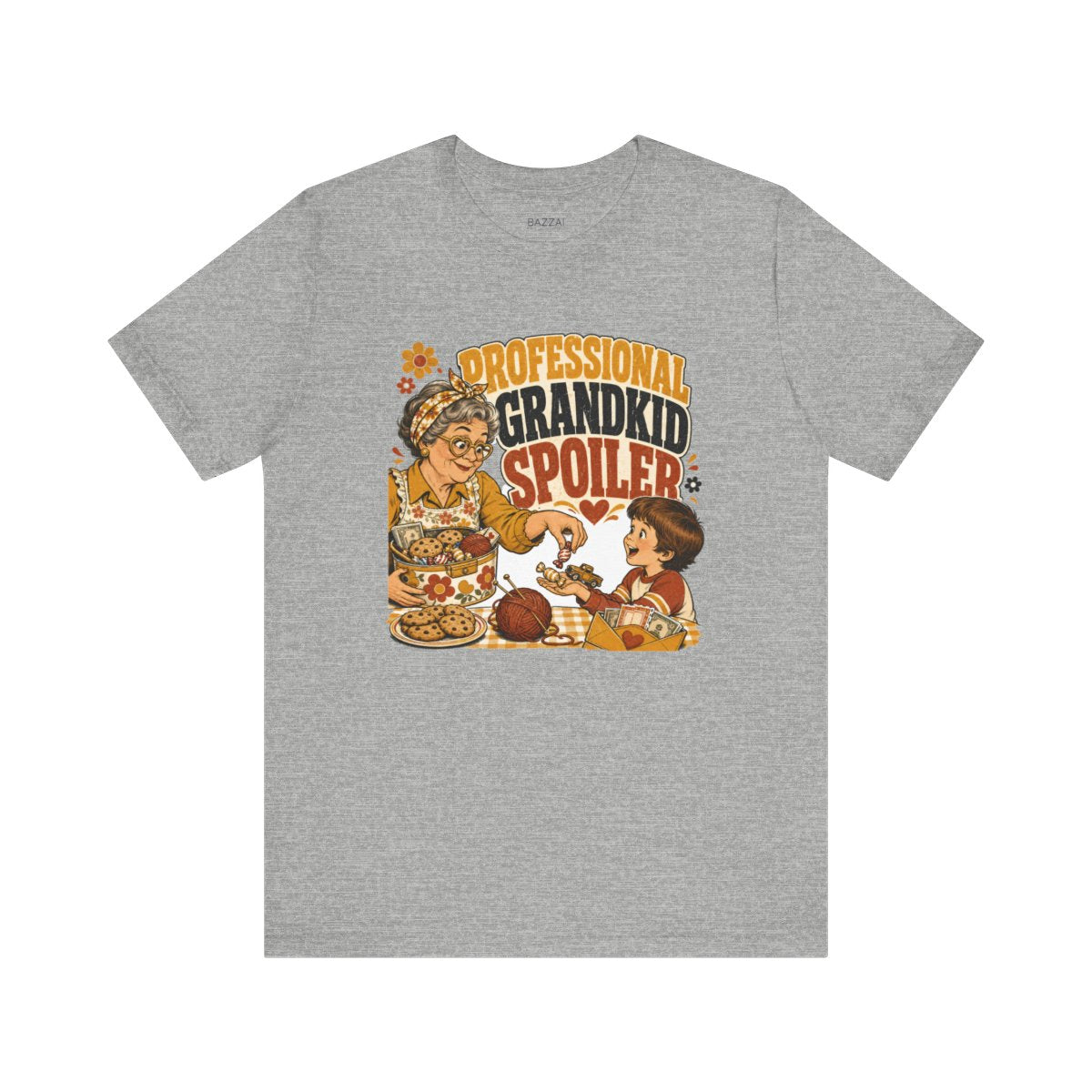 Grandparent Gift T-Shirt — Professional Grandkid Spoiler — nana grandma t-shirt design