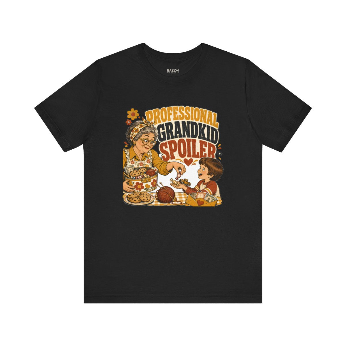 Grandparent Gift T-Shirt — Professional Grandkid Spoiler — nana grandma t-shirt design