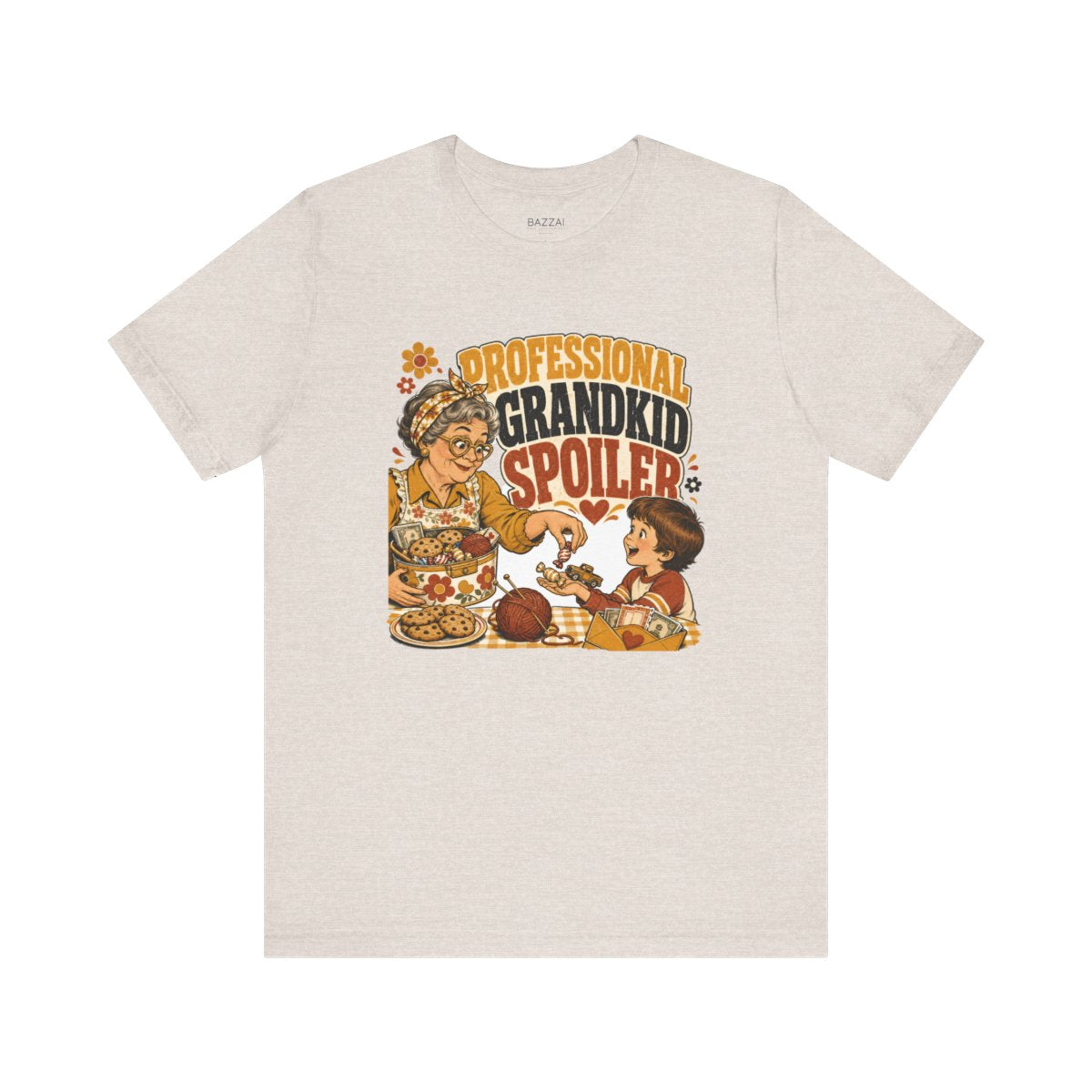 Grandparent Gift T-Shirt — Professional Grandkid Spoiler — nana grandma t-shirt design