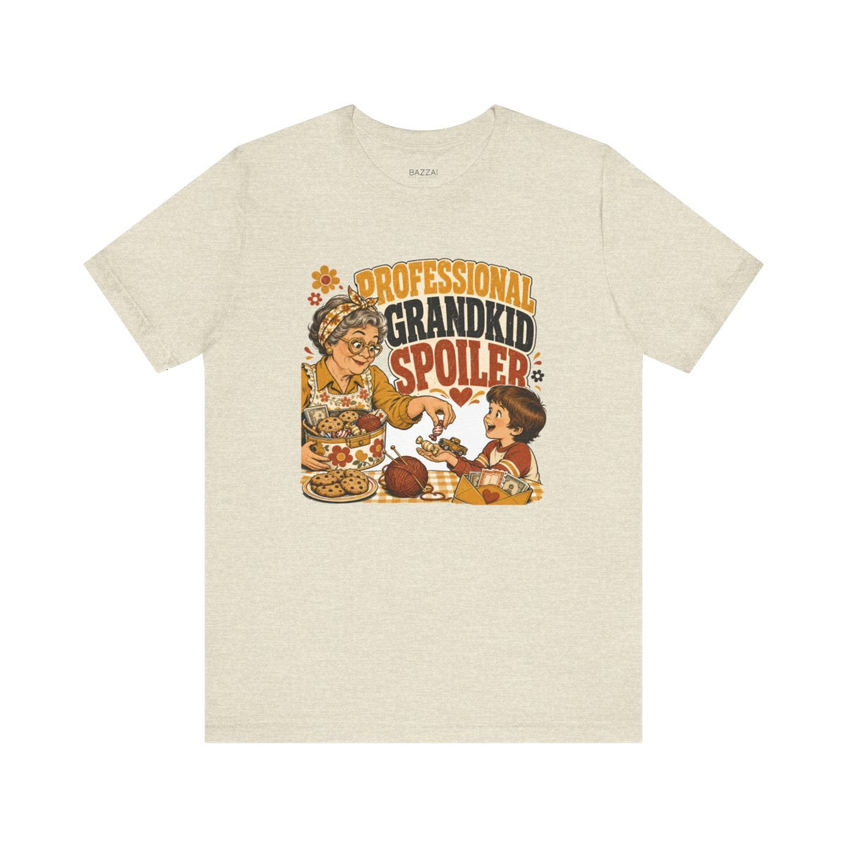 Grandparent Gift T-Shirt — Professional Grandkid Spoiler — nana grandma t-shirt design
