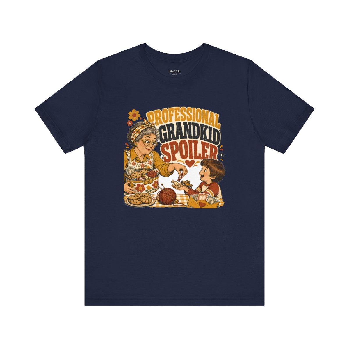 Grandparent Gift T-Shirt — Professional Grandkid Spoiler — nana grandma t-shirt design
