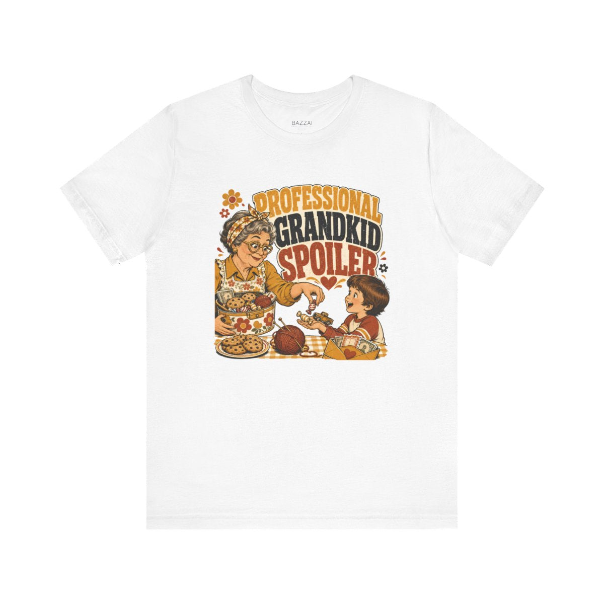Grandparent Gift T-Shirt — Professional Grandkid Spoiler — nana grandma t-shirt design